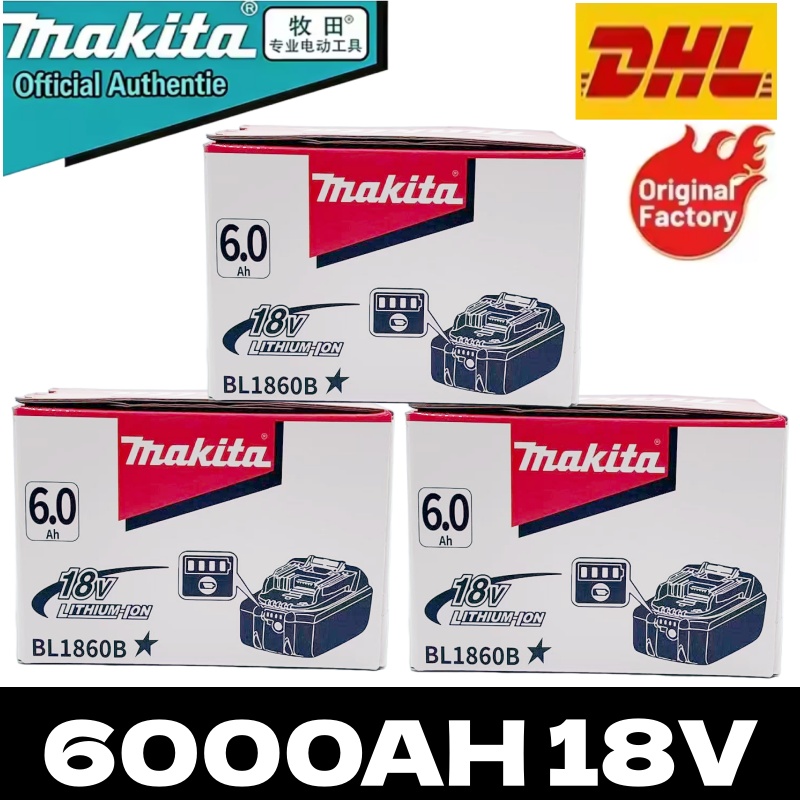 Renewable Energy Sources - Batterie rechargeable Makita 18V d'origine 6,0Ah