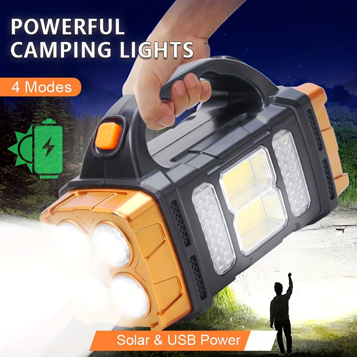 Renewable Energy Sources - Nouvelle lampe torche LED solaire rechargeable