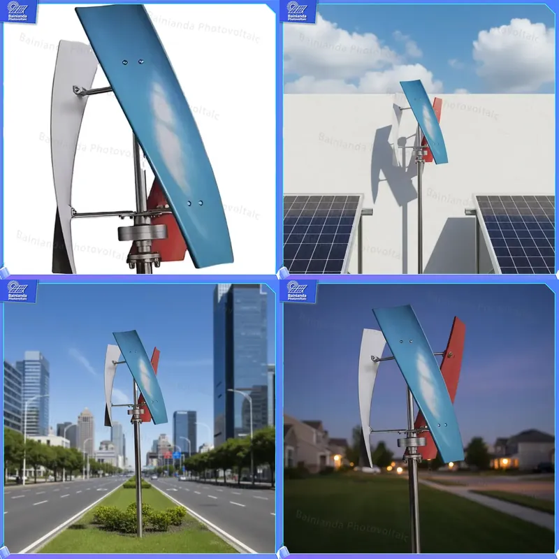 Renewable Energy Wind Solar - Générateur éolien 300W, système hybride solaire,