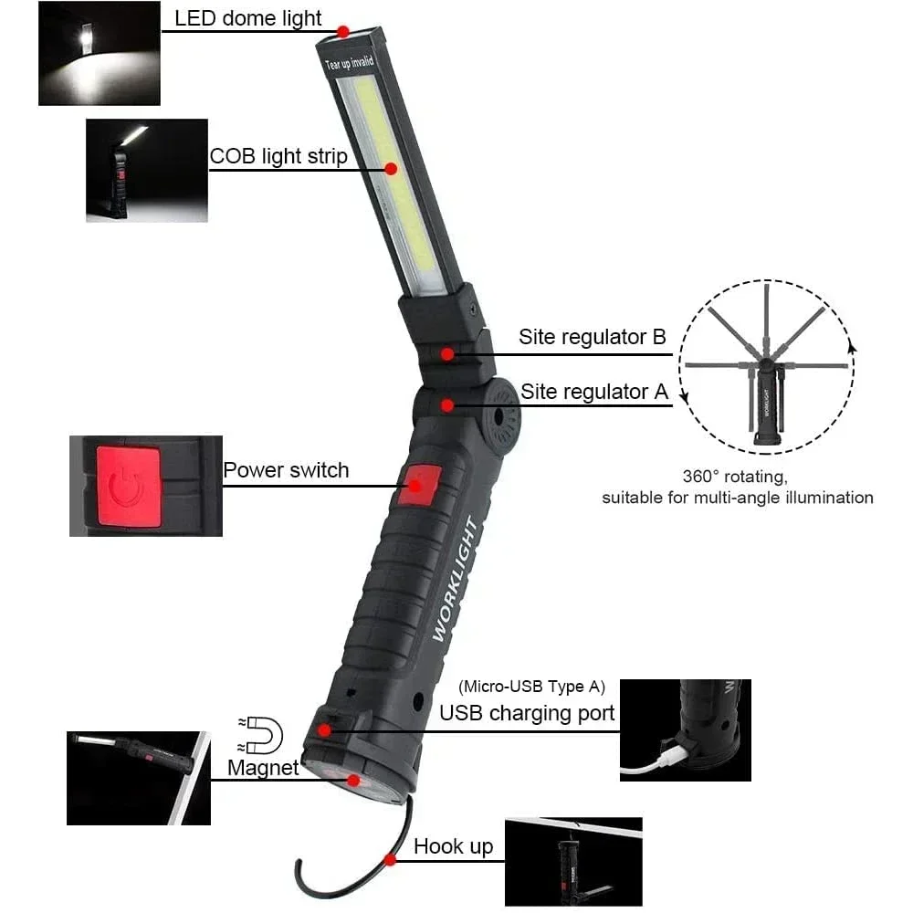 Lampe de travail LED COB Porta - Renewable Energy Sources avis et prix