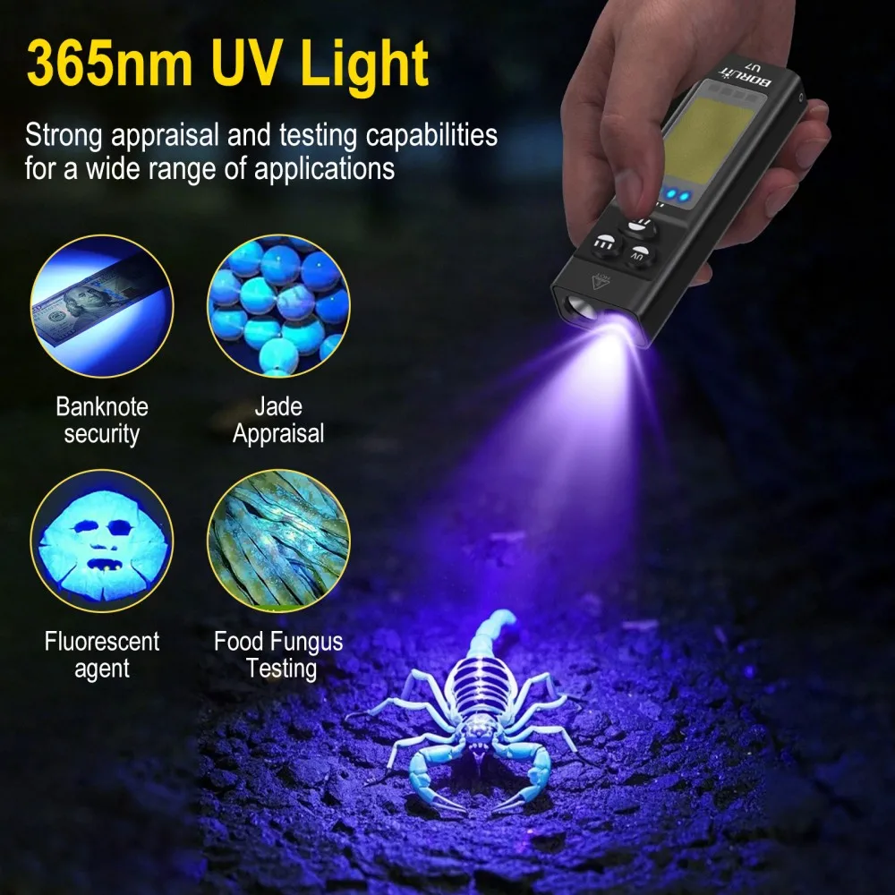BORUiT U7 UV LED EDC lampe de  - Renewable Energy Sources avis et prix