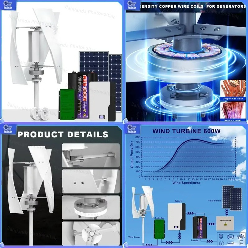 Système hybride éolien-solaire - Renewable Energy Wind Solar avis et prix